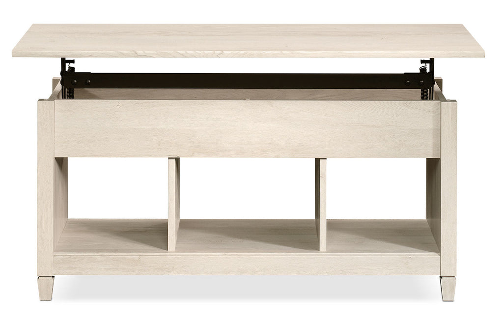 Edge Water Coffee Table with Lift Top – Chalked Chestnut|Table à café Edge Water avec dessus relevable - marron blanchi|EDC41CTB