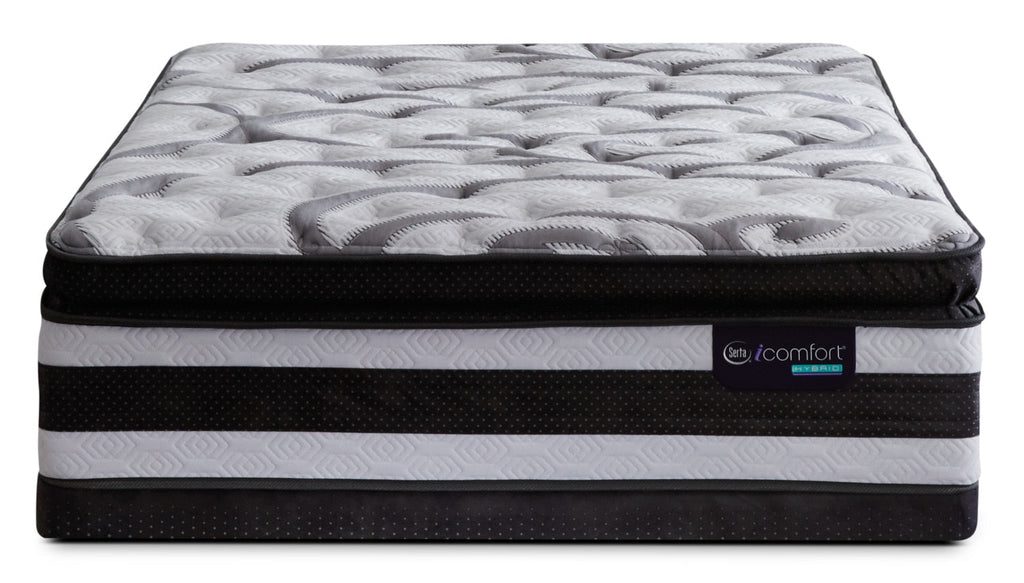 Serta iComfort® Hybrid Manolo Medium Super Pillow-Top King Mattress Set|Ensemble semi-ferme à plateau-coussin épais Manolo iComfort Hybride de Serta pour très grand lit
