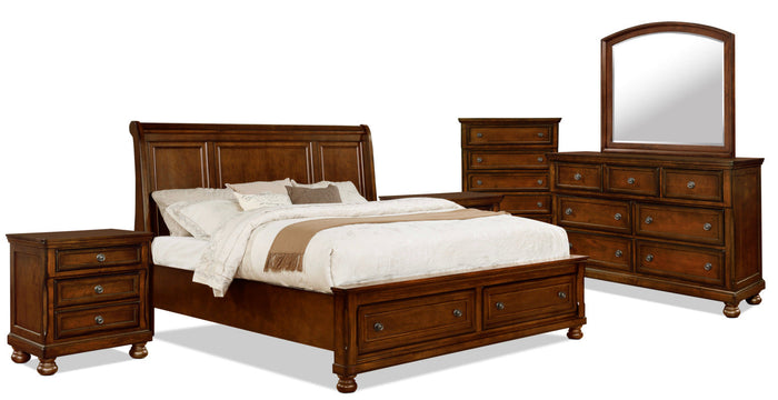 Chelsea 8-Piece King Storage Bedroom Package|Ensemble de chambre à coucher Chelsea 8 pièces avec très grand lit de rangement|CHELCKP8