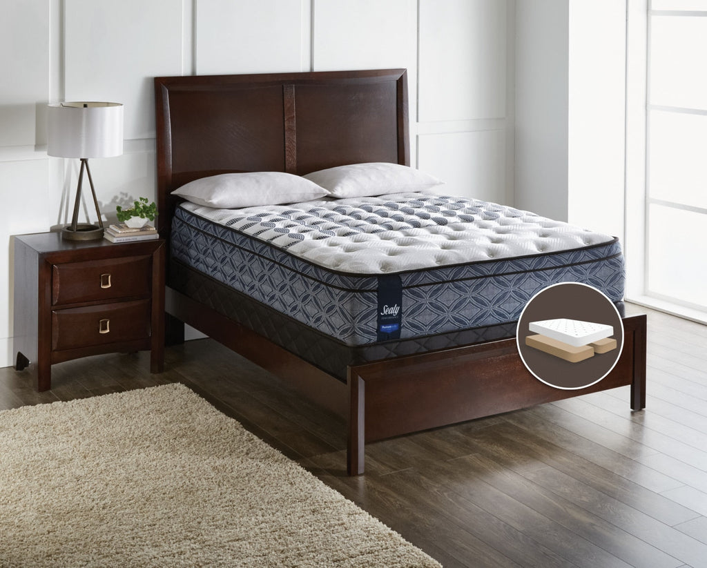 Sealy Posturepedic Performance Plus Lindfield Firm Euro-Top Split Queen Mattress Set|Ensemble ferme à Euro-plateau divisé Lindfield Posturepedic Performance Plus Sealy pour grand lit