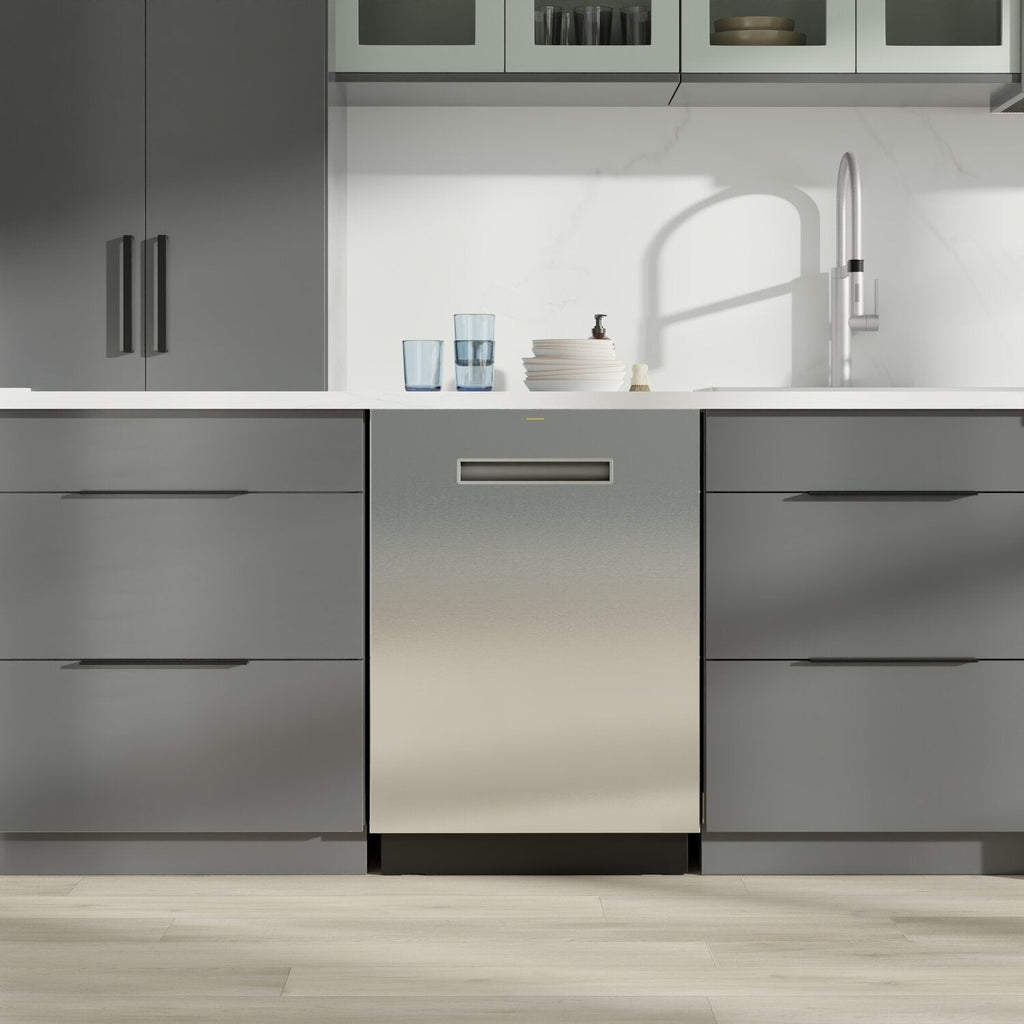 GE Profile 24" 42 dBA Top Control Dishwasher - Stainless Steel - PBT700SSVFS  | Lave-vaisselle GE Profile de 24 po et de 42 dBA avec commandes sur le dessus - acier inoxydable - PBT700SSVFS