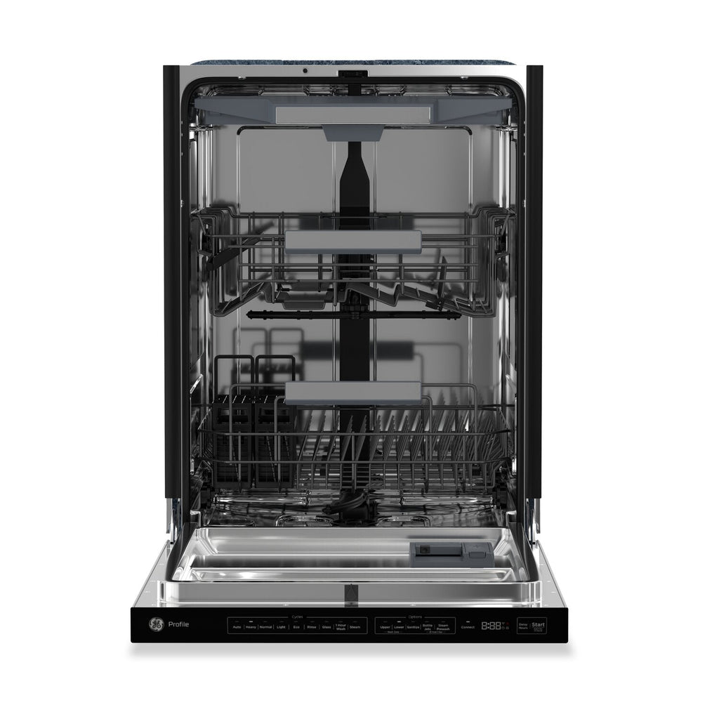 GE Profile 24" 42 dBA Top Control Dishwasher - Stainless Steel - PBT700SSVFS  | Lave-vaisselle GE Profile de 24 po et de 42 dBA avec commandes sur le dessus - acier inoxydable - PBT700SSVFS