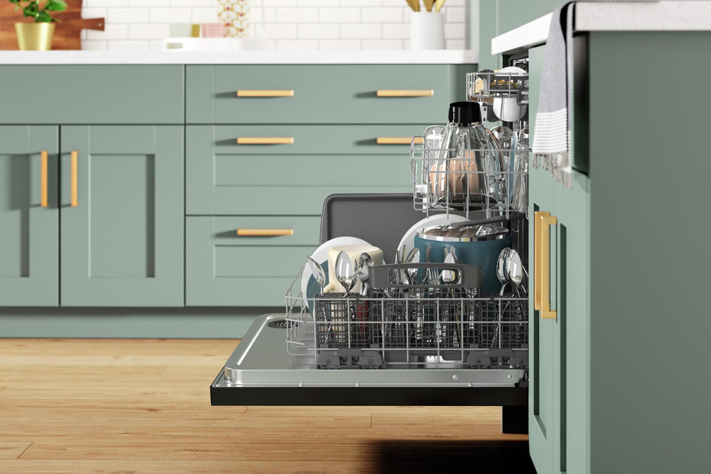 Whirlpool 24" 47 dBA Built-In Top-Control Dishwasher with Third Rack - Print Resist Black Stainless … | Lave-vaisselle encastré Whirlpool de 24 po et de 47 dBA avec commandes sur le dessus et 3e panier - …