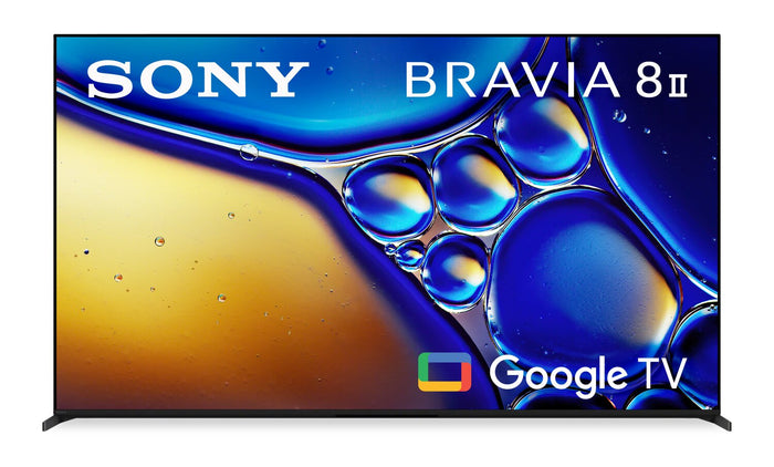 SONY 65" Bravia 8 II QD-OLED 4K UHD Smart Google TV (K-65XR80M2) – 2025 Model  | Téléviseur intelligent QD-DELO SONY Bravia 8 II UHD 4K de 65 po avec Google TVMC (K-65XR80M2) - modèle 2025K65XR80M