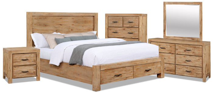 Acadia 7-Piece King Storage Bedroom Package|Ensemble de chambre à coucher Acadia 7 pièces avec très grand lit de rangement|ACADCKP7