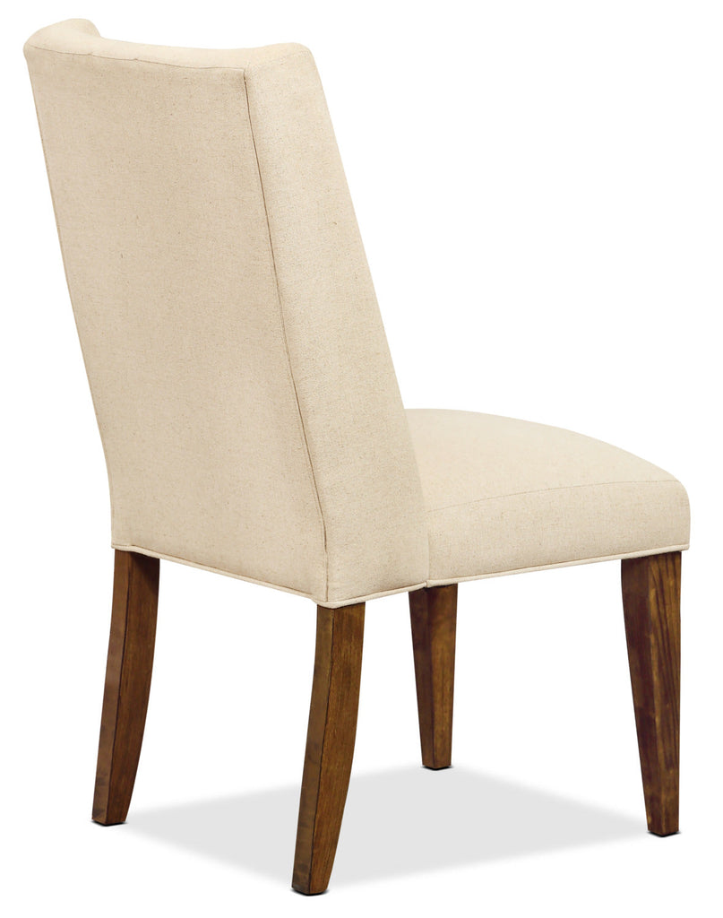 Alpine Upholstered Parson Chair – Beige|Chaise de pasteur rembourrée Alpine – beige