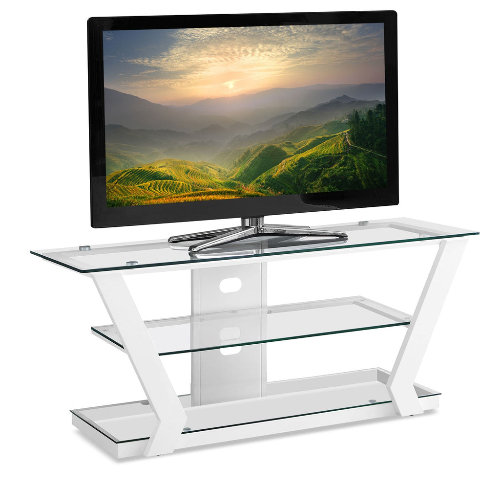 Abram 48” TV Stand –­ White|Meuble pour téléviseur Abram de 48 po –­ blanc