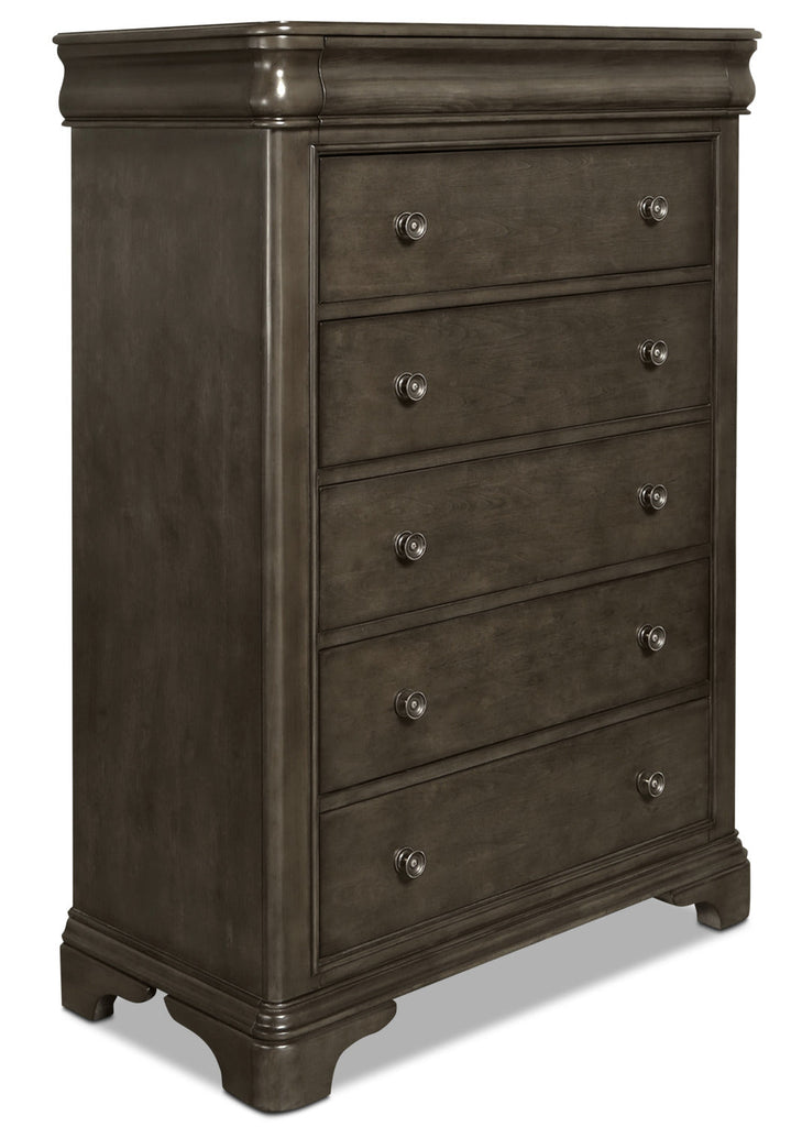 Carmen 7-Piece King Bedroom Package – Grey|Ensemble de chambre à coucher Carmen 7 pièces avec très grand lit - gris|CARMGKP7
