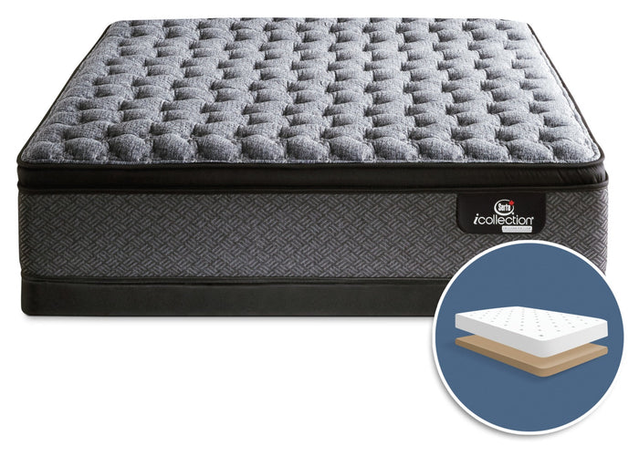 Serta® iCollection® Senna Firm Euro-Top Low-Profile Full Mattress Set|Ensemble matelas ferme à Euro-plateau à profil bas Senna iCollection de Serta pour lit double