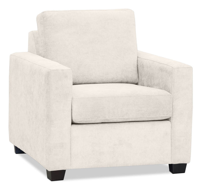 Becca Chenille Chair – Silver|Fauteuil Becca en chenille - argenté
