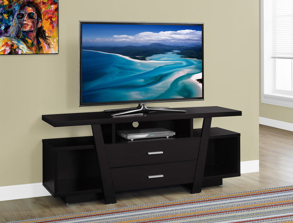 Loris 60" TV Stand – Cappuccino|Meuble pour téléviseur Loris de 60 po – cappuccino|I2720TVS