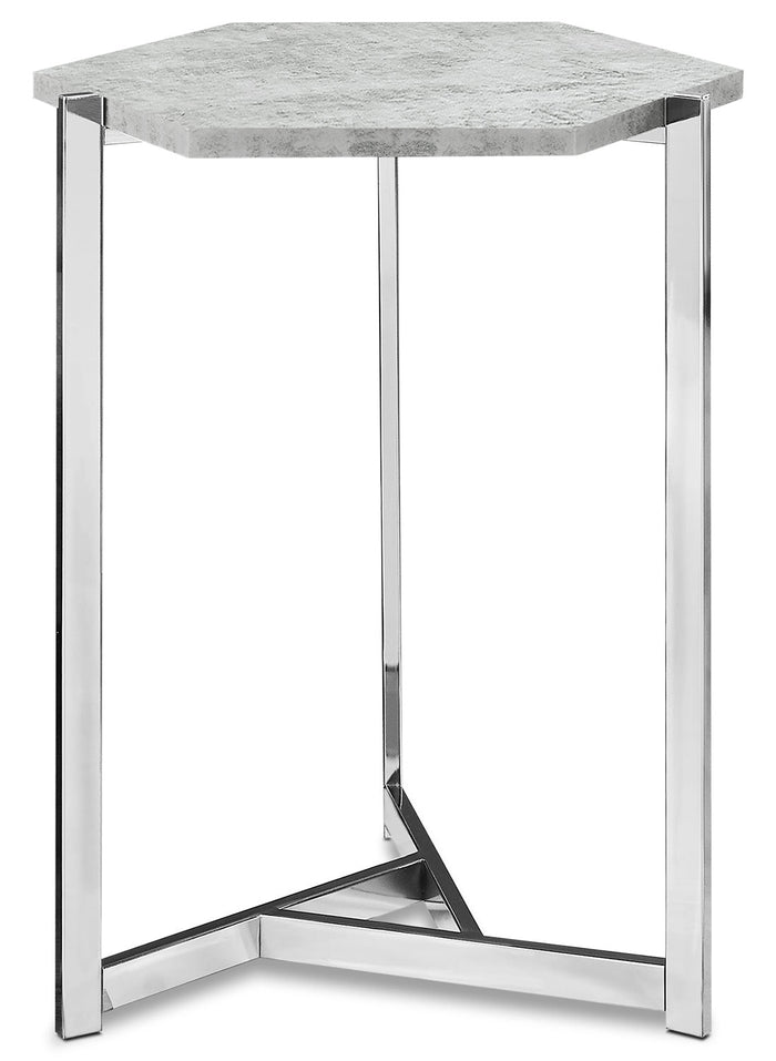 Atka Accent Table – Cement Grey|Table d'appoint Atka - gris ciment|ATKCMCST