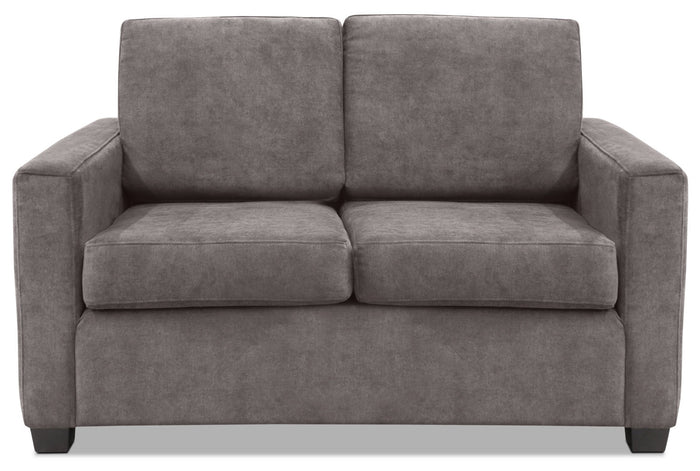 Becca Chenille Loveseat – Grey|Causeuse Becca en chenille - grise