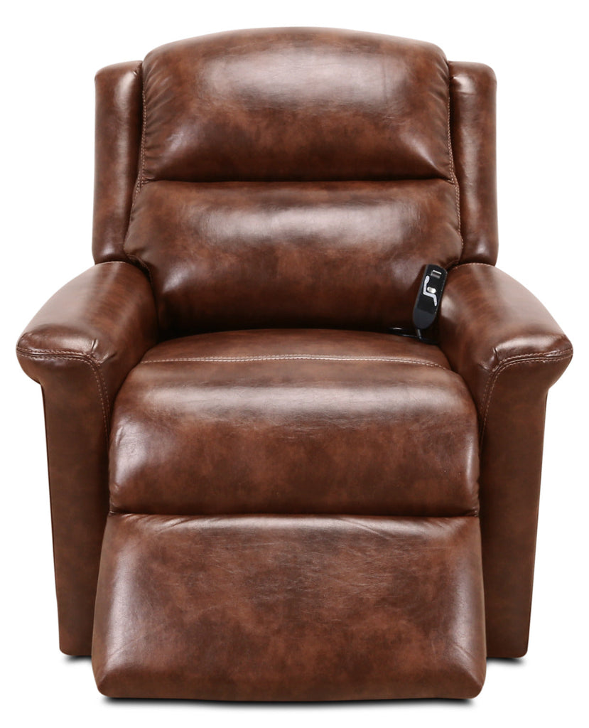 486 Leather-Look Fabric 3-Position Power Lift Chair – Mocha|Fauteuil basculeur à inclinaison électrique 486 à 3 positions en chenille - moka