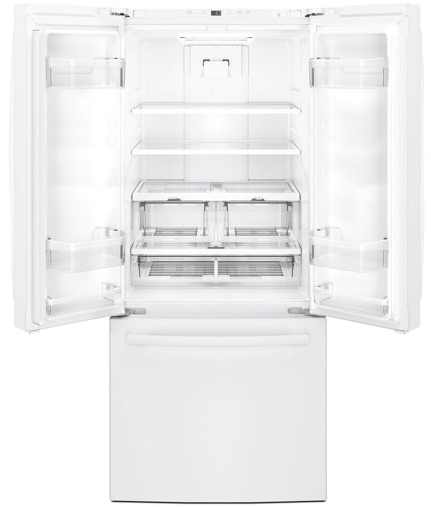 GE 20.8 Cu. Ft. French-Door Refrigerator – GNE21DGKWW|Réfrigérateur GE de 20,8 pi³ à portes françaises – GNE21DGKWW