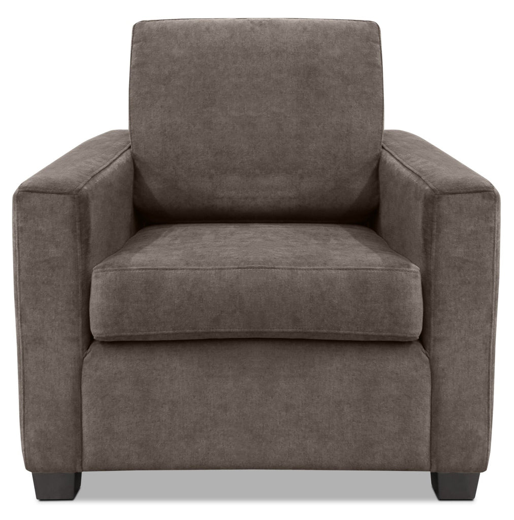 Becca Chenille Chair – Charcoal|Fauteuil Becca en chenille - anthracite