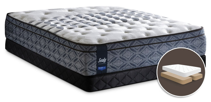 Sealy Posturepedic Performance Plus Lindfield Firm Euro-Top Split Queen Mattress Set|Ensemble ferme à Euro-plateau divisé Lindfield Posturepedic Performance Plus Sealy pour grand lit