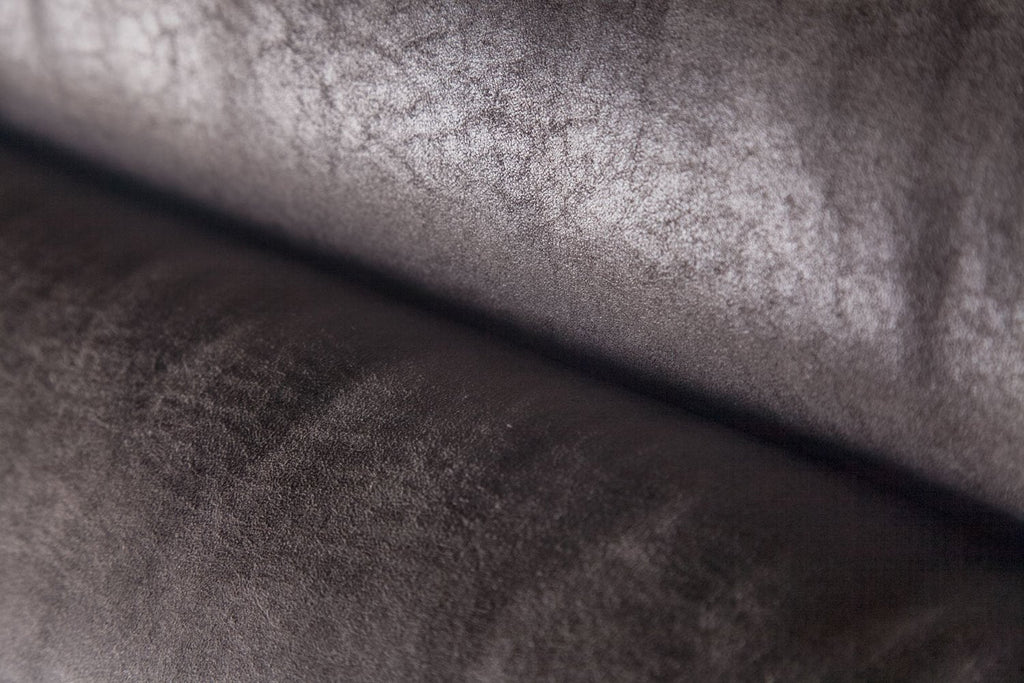 Lancer Faux Suede Fabric Power Reclining Sofa – Grey|Sofa à inclinaison électrique Lancer en suédine – gris - Open-Box